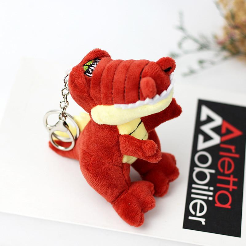 Plush Alligator Toy Keychain Vibrant Colors Cute Short Plush Stuffed Animal