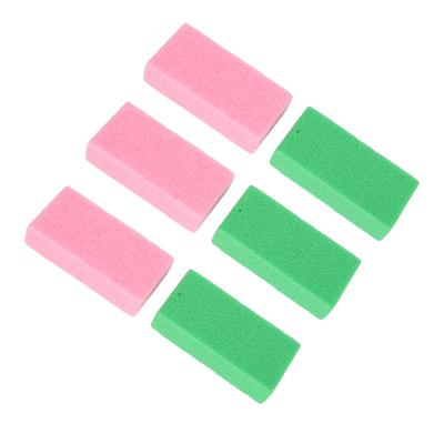 6pcs Pumice Stone Removing Hard Skin Callus PU Foam Exfoliation Pedicure Scrubber Pumice Stone Pink Green