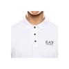 Emporio Armani EA7 Two-Tone Logo Button Short Sleeve Polo Shirt Men tops White 7M000168-AF13755-U0002