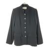 Made In Japan Stand Collar Wool Jacket 38 Black Women Used
