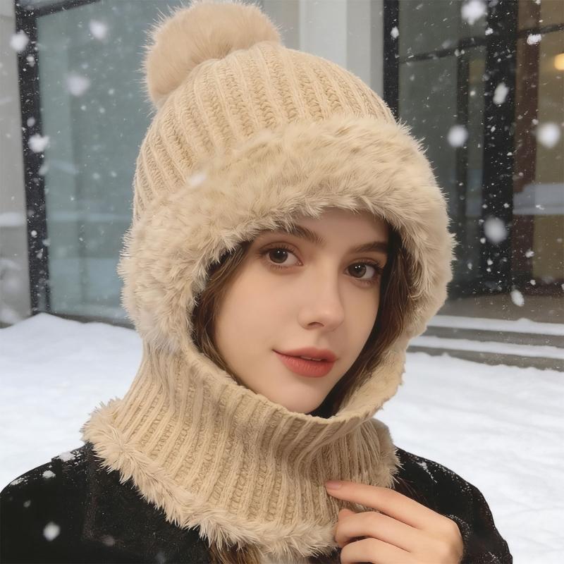 Balaclava Warm Hat Trapper Hat Stylish Cap Warm Hat Ushanka Hat for Outdoor Winter Mask for Skiing Camping Hiking