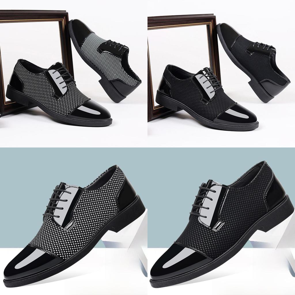 Leather Loafers With Breathable Pu Material For Casual Men