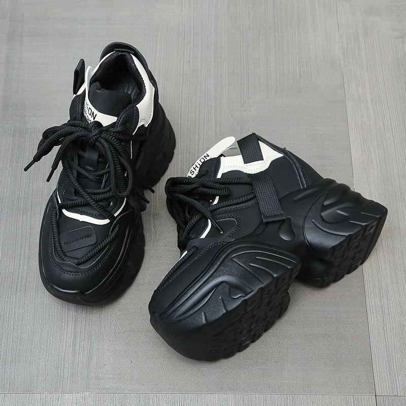 Женские теплые кроссовки на высокой платформе с мехом для снегоступов Модные женские — фото 5