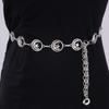 Metal Moon Star Waist Chain Gold Silver Dress Cummerbands Woman Chain Belt  Clothing Accessories
