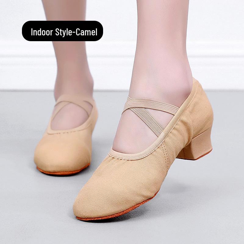 

Женские нескользящие черные туфли на высоком каблуке для танцев для балета и квадратного танца 41