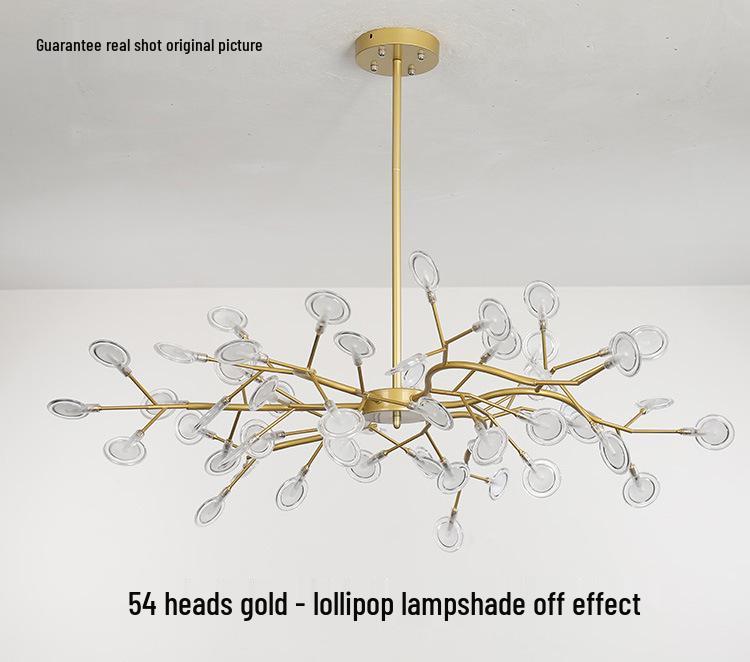 Nordic Firefly Branch Chandelier - Creative Lighting for Living Room or Bedroom