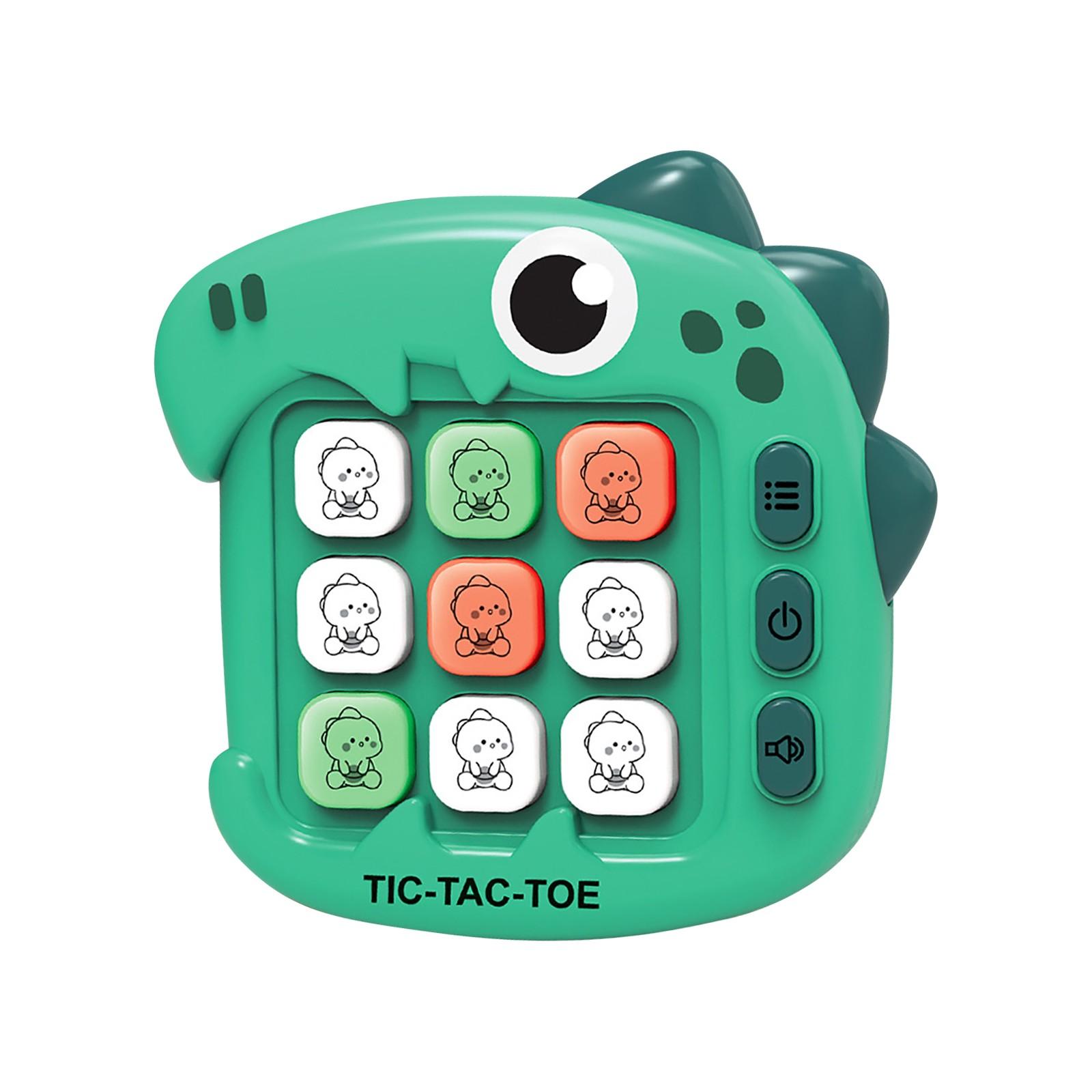 

Три в ряд крестики-нолики детская развивающая интерактивная настольная игра игрушки игровой автомат девятка One Size зелёный