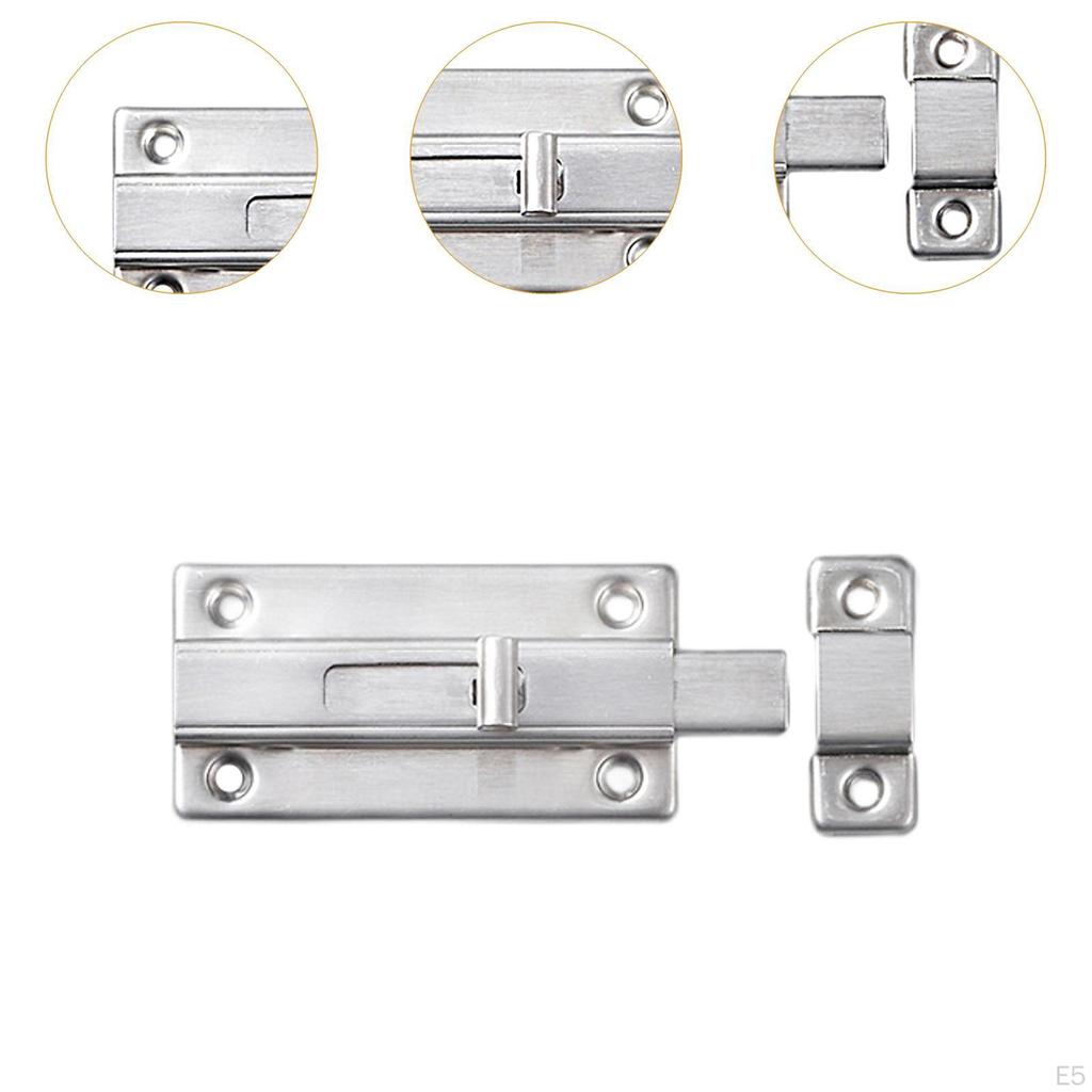 Door Bolt Security Slide Latch Lock Easy To Install for