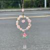 Good Luck Pink Lotus Pendant Charm for Car or Bag - New Chinese Style Jewelry