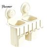 Kitchen Countertop Organizer Chopstick/Cutter Storage Rack, Wall Mounted Suction Cup Installation, Heavy Duty Carbon Steel No Drill Utensils