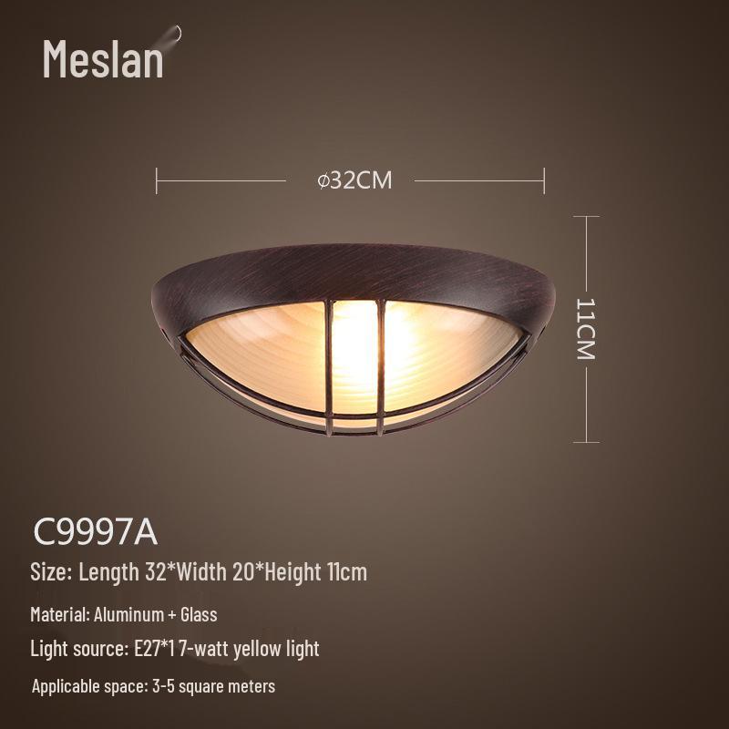 American Retro Industrial Ceiling Light for Bedroom, Dining Room, Balcony, Corridor, Aisle, and Entrance