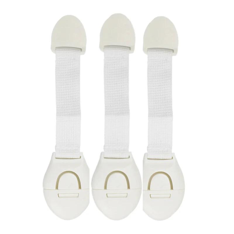 

3pcs Coffee Black White Baby Safety Lock Child Toddler Cabinet Drawer Refridgerator Lock for Kids Protection Straps Locks