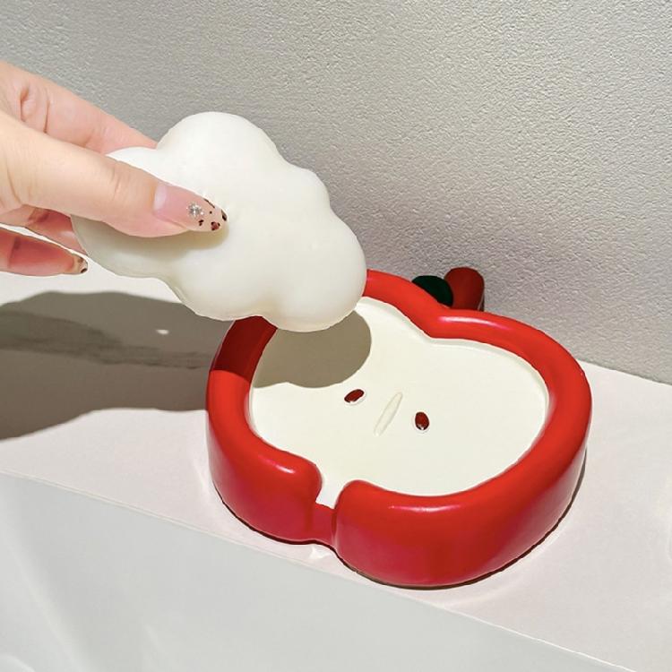 Fruit Theme Soap Tray for Bathroom Decors Practical Drainage Hole Soap Container Box for Bathroom Countertop Essential