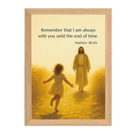 

Glowing Picture Frame Light LED Religious Art Night Light for Home Wall And Tabletop Decorative Lights Birthdays Christmas Easter Holiday Decor