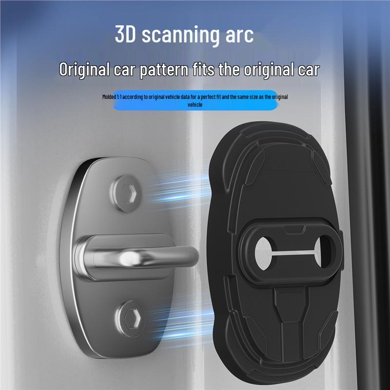 Zeekr Car Door Lock Buckle Protection Pad - Silent Anti-collision Rubber Sleeve