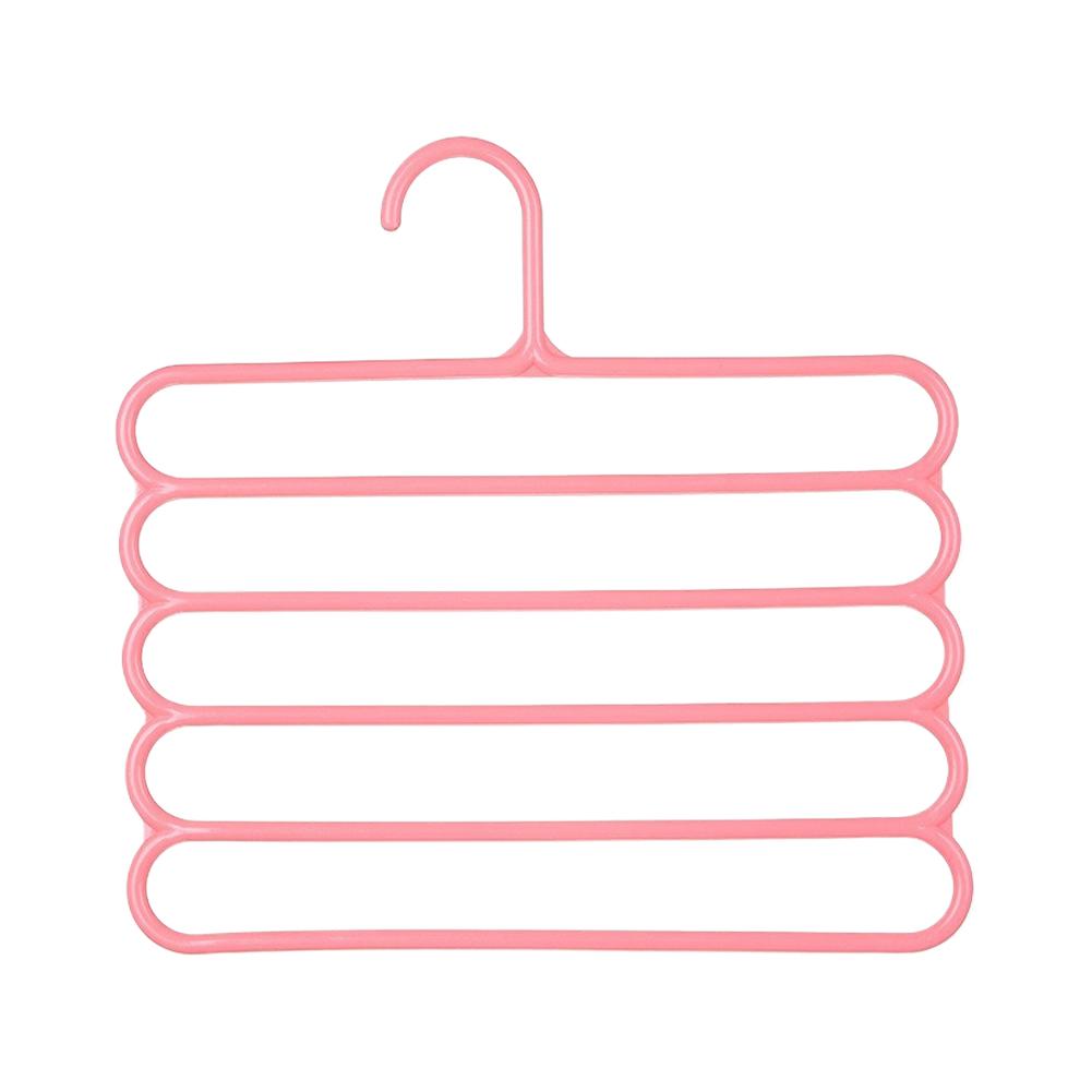 Multi-Layer Pants Rack - Space-Saving, Anti-Slip, and Adjustable Design for Organizing Clothes, Scarves, and Accessories