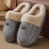 Cotton slippers large size 2025 winter cotton mop warm wool slippers thick bottom plush slippers 45 46 47 48
