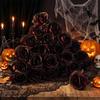 Gothic Style Silk Rose Artificial Flower With Curved Stem For Wedding And Party Arrangements