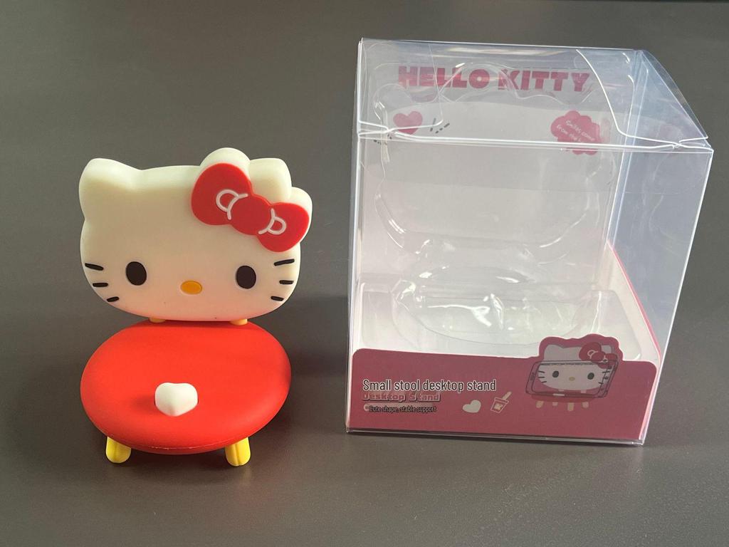 Sanrio Melody Cartoon Phone Holder: Cute Small Stool Desktop Stand & Ornament