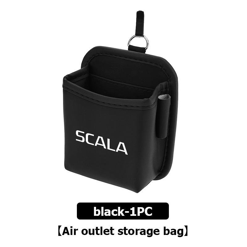 rjhwp8 Car Air Outlet Storage Box Hanging Phone Lipstick Lighter Organizer Bag Holder For Skoda Rapid Octavia Derivative Enyaq-iV