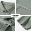Shanshan Men's Wrinkle-Free Ice Silk Business Casual Polo Shirt