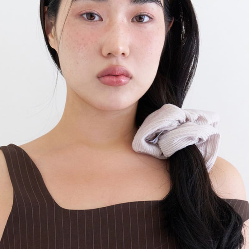 geegee corduroy warm scrunchie - 4color