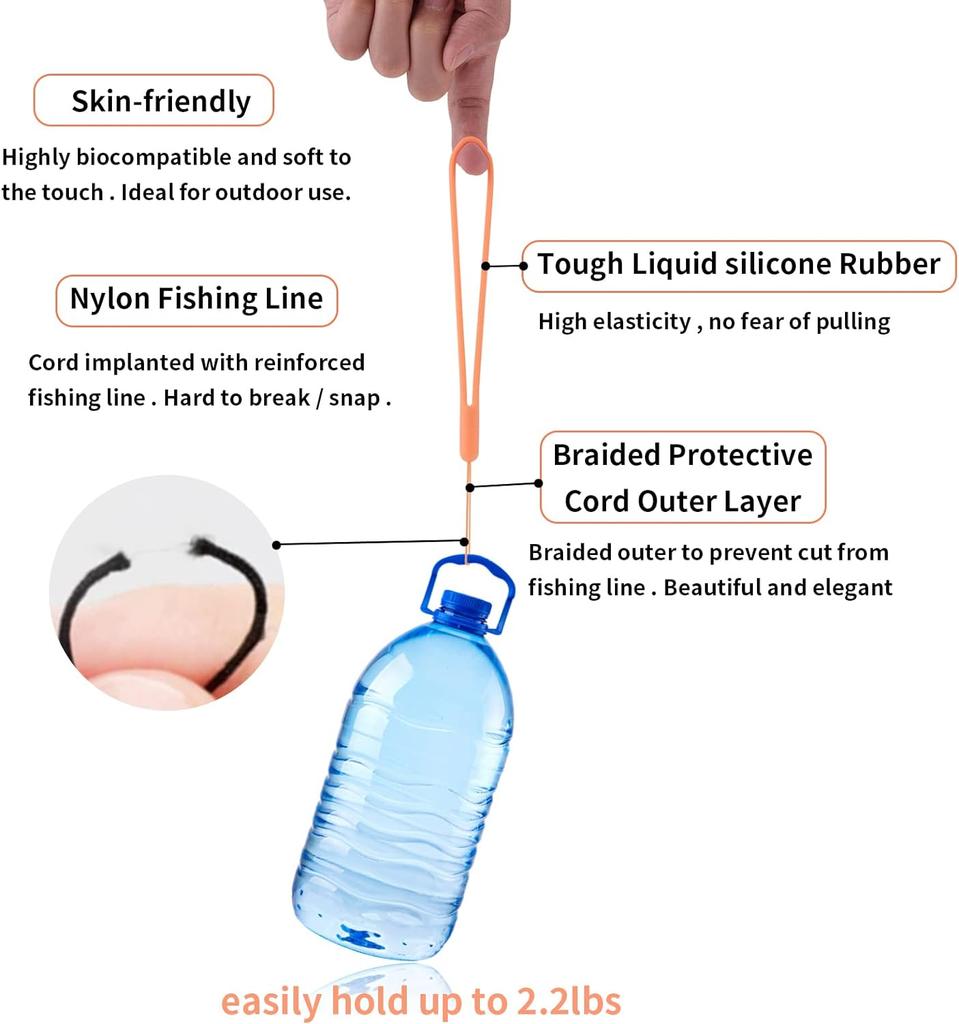 Silicone Wrist Straps Mobile Phone Strap Charms DYM Lanyards for Iphone Strap Camera Keys Cord Lanyard Key Chains Hanging Rope