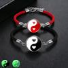 1Pc Glow In Dark Sun Moon Lover Couple Bracelet, Handmade Beaded Braided Unisex