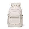 New Solid Color Middle School Student Schoolbag Simple Large-capacity Travel Backpack Women's Leisure Outdoor Travel Backpack