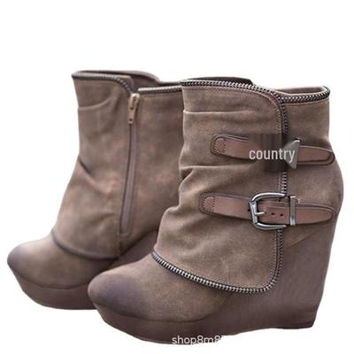 2021 Plus Size Women's Wedge Shoes – Spring/Autumn European & American Style