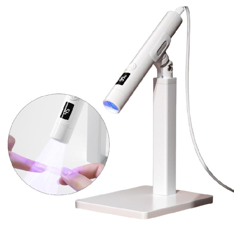 Handheld UVS Light for Gel Nails,LED Nail Lamp,Portable Mini Nail Dryer with Stand & LCD Screen,Nail Lamp for Fast Curing