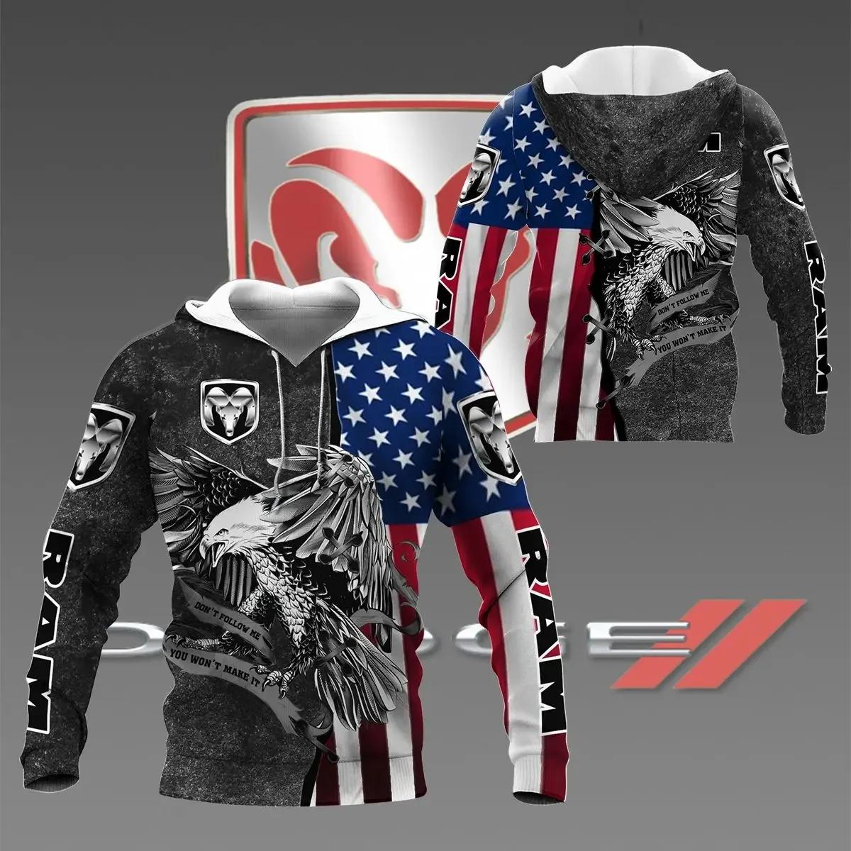 

2024 Весна и Осень Спортивная Персональная Уличная Мужская и Женская Гоночная Куртка 3D Мотоцикл Dodge Challenger Толстовка С Капюшоном Пуловер XL