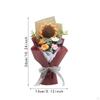 Crochet Flower Bouquet Artificial Finished Home Office Decor Floral