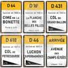Segno Metallica Corsa Ciclistica Segnaposto Francia Croix de Fer Loze l'Iseran Peyresourde Tramassel d'Izoard Galibier Mont Ventoux