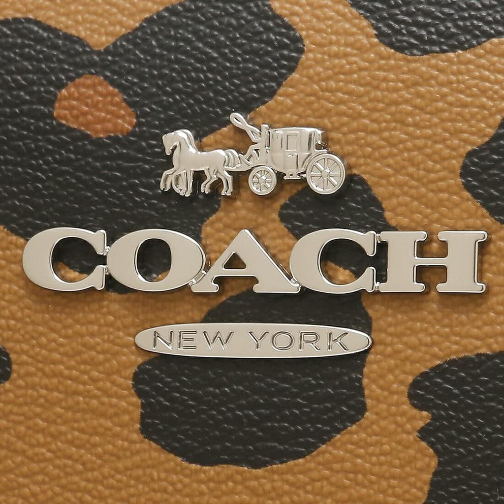 Outlet Schultertasche Signature Kameratasche Leopardenmuster Braun Schwarz CC759 SVMU4 [Coach] Damen [Artikel]
