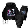 The Nightmare Before Christmas Long Sleeve Fashion Tops Suitable for Kids Soft Touch Elegant Design Hoodie Set