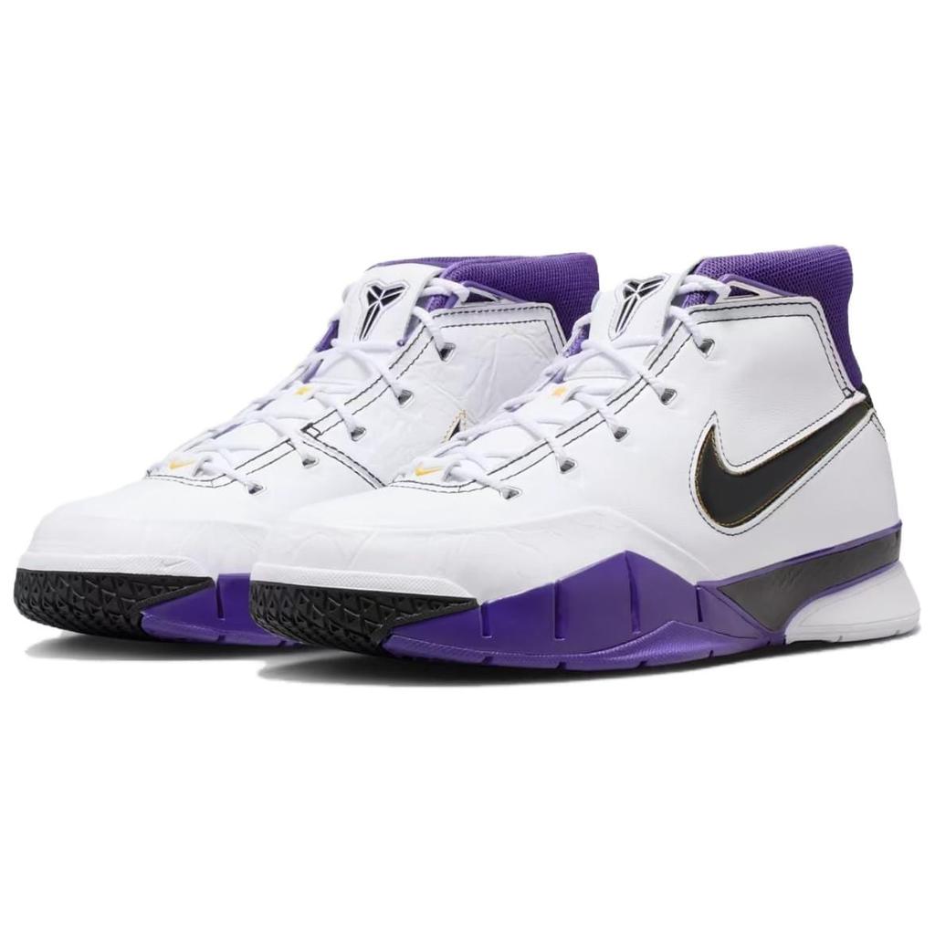 Nike Zapatillas de Baloncesto Zoom Kobe 1 de caña alta para Hombre Blancas Moradas Negras Edición 2026 IM0542-100