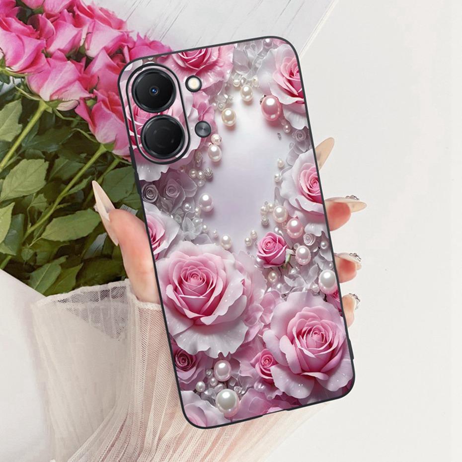 Cute Printing Phone Case For Tecno Spark GO 3 KN3 Soft Black Silicone TPU Cases For Tecno Spark Go3 Covers Bumpers
