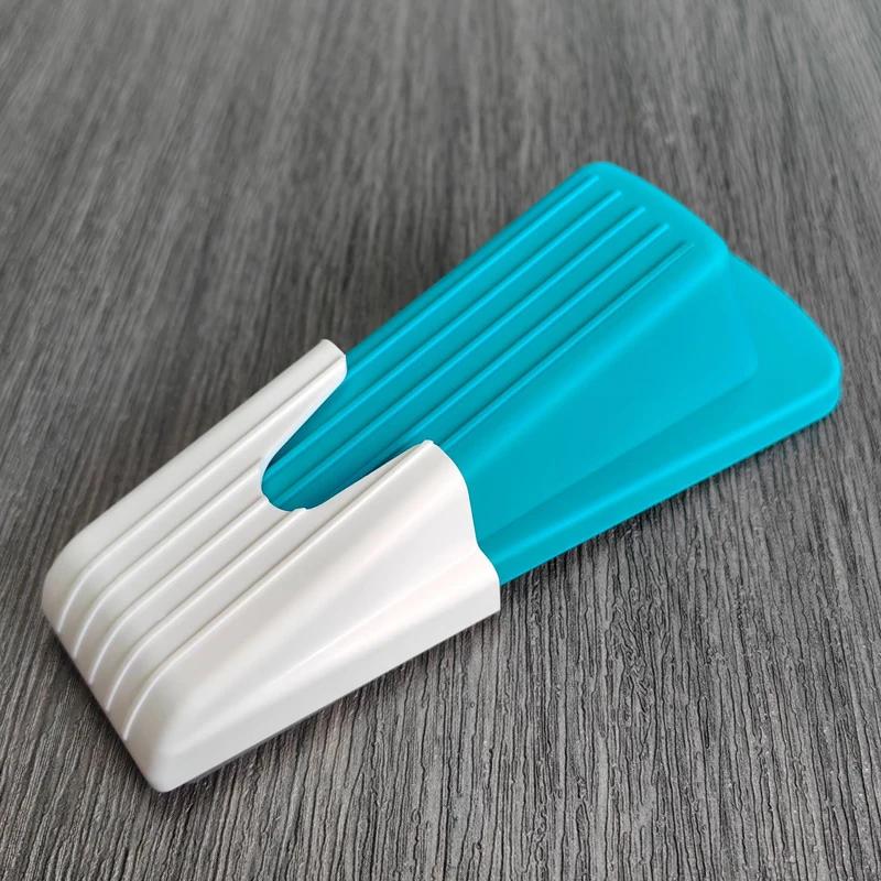 Safety Silicone Door Stop Stoppers Block Wedge Doorstops Door Stopper Home Office Door Rear Retainer Anti-collision Stop