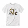 Vintage 80S Calvin And Hobbes T Shirt Unisex, Short Sleeve Tee, White T Shirt