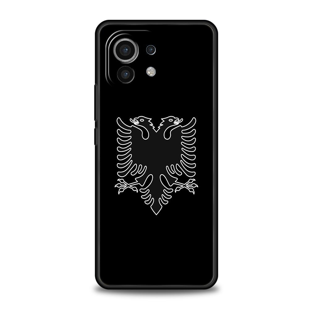 

Чехол для телефона с флагом Албании для Xiaomi 14 13 12 11 Lite 13T 12T 11T Pro 9T Mi Poco X6 X5 M3 X3 Pro F5 F4 F3 5G силиконовый черный чехол Xiaomi 13 Pro