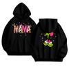 Women's Fashionable Casual Long-Sleeved Hooded Printed Sweatshirt