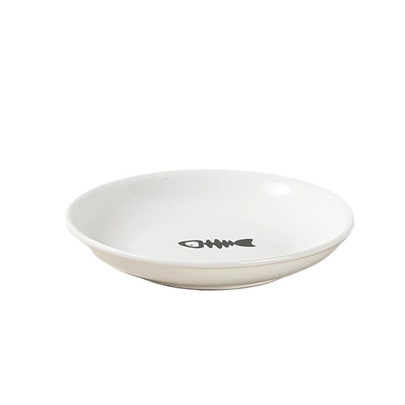 Nordic Style High Foot Pet Bowl Cartoon Neck Protection Anti Overturning Cat Dog Bowl Food Bowl
