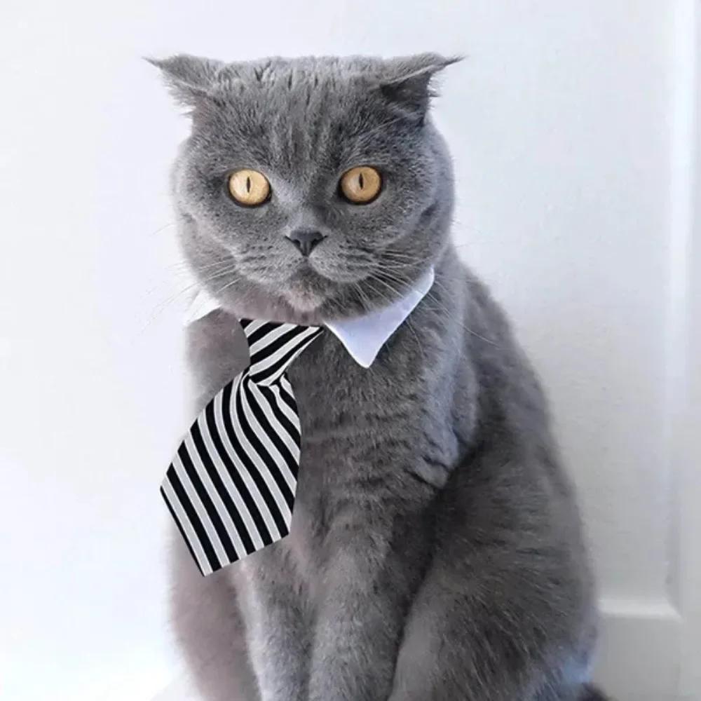 Pet Puppy Bow Tie Necktie - Adjustable Formal Dog Collar for Small Dogs and Cats, Puppy Grooming Costume Accessories