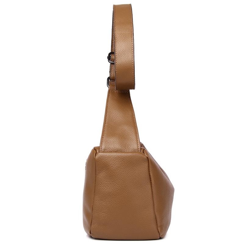 New First-layer Cowhide Foreign Trade Large-capacity Soft Leather Single Shoulder Oblique Span Bag Genuine Leather Women's Bag