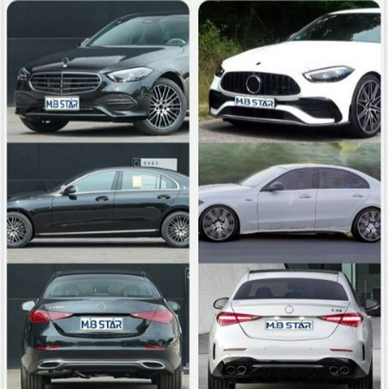 Mercedes-Benz C-Class W206 C43 Edition 1 Exterior Kit: Front and Rear Bumpers (2022+)