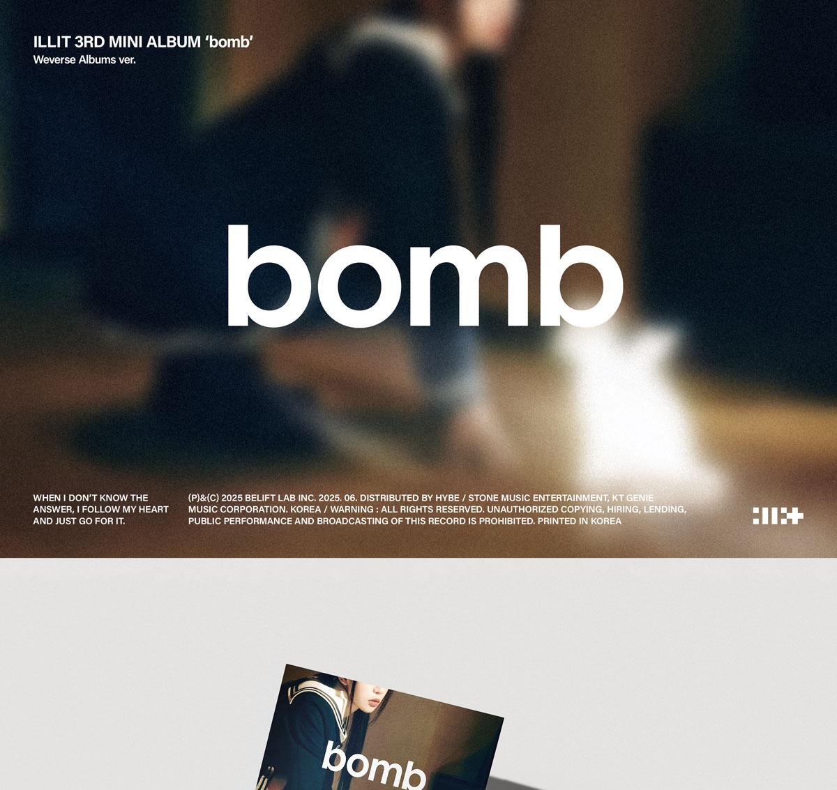 

(Weverse Albums ver.) ILLIT [bomb] 3rd Mini Album WEVERSE ALBUMS VER.