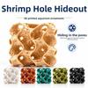 3D Printed Porous Fish Breeding Cave Hollow Out Wave-Shape Fish Tank Shrimp Hideout Multi Channel Plastic Small Fish Safe Refuge