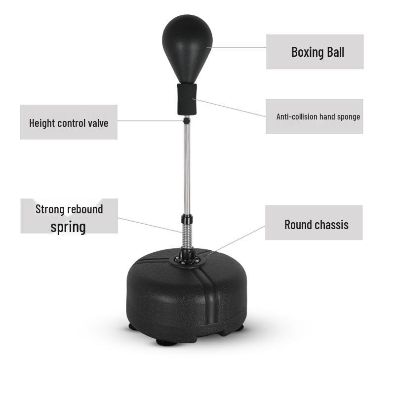 Inflatable Speed Ball Sandbag for Adult Sanda Training - Professional Vertical Reaction Trainer