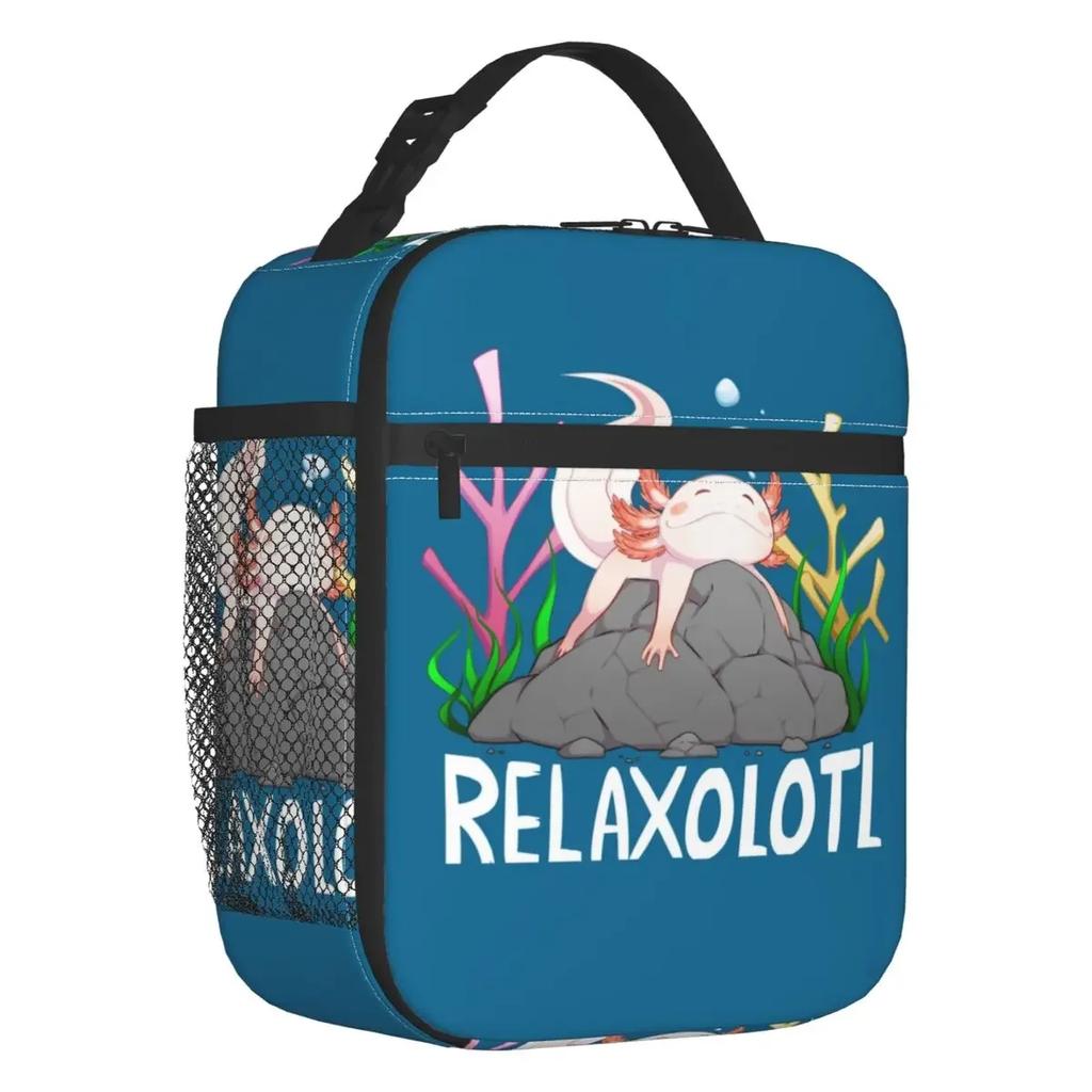 My Spirit Animal Is An Axolotl Lunch Box Multifunction Salamander Animal Cooler Thermal Food Insulated Lunch Bag Kids School